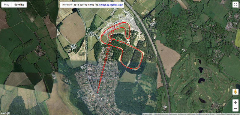 Brands Hatch GPS Trace