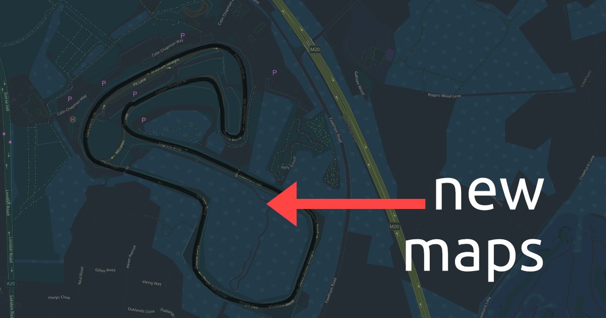 New maps on Serious-Racing