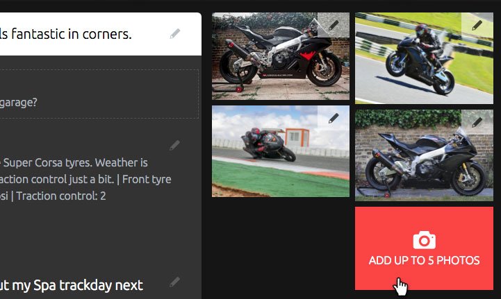 Add an image to the vehicle profile